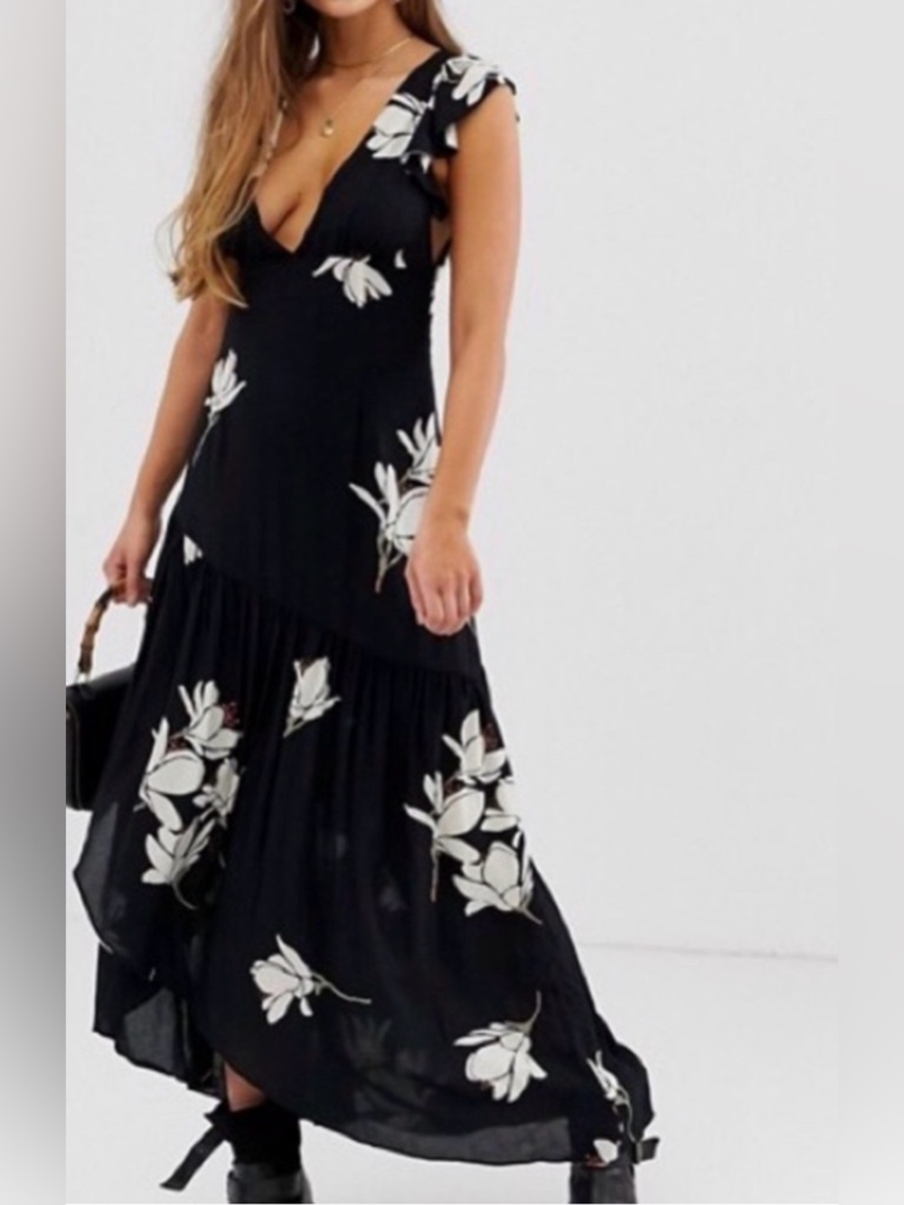 Free people she’s a waterfall floral print dress